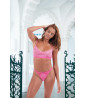 Completo intimo in pizzo rosa