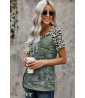 Green camouflage t-shirt