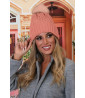 Pink knit hat