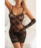 Babydoll in pizzo nero