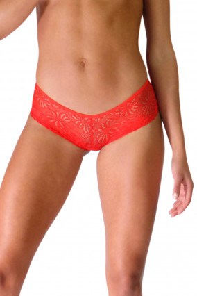 Red lace shorty