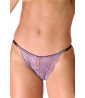 Purple lace thong