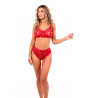 Completo intimo in pizzo bordeaux