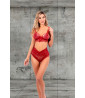 Online sale of sexy lingerie - Red lace lingerie set