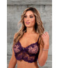 Purple sheer lace bralette - Sexy lingerie and underwear for women