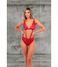 Completo intimo in pizzo rosso