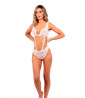 Completo intimo in pizzo bianco