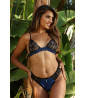 Blue set bra sexy lace and silk - 
Sexy lingerie from size S to XL