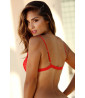 Bralette rouge forme triangle