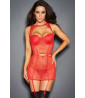 Lace nightie and red veil