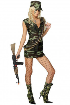 Sexy military costume