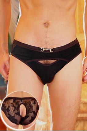 Men's black briefs