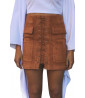 Brown short skirt