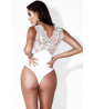Mixed lace thong bodysuit