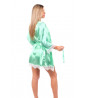 Summer pajamas - Green satin night set from size S to XL