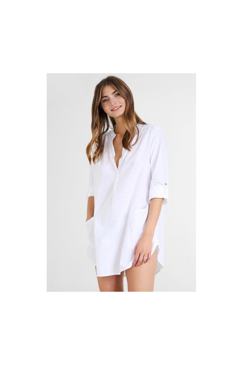 White beach dress