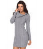 Gray sweater dress