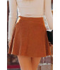 Brown corduroy mini skirt