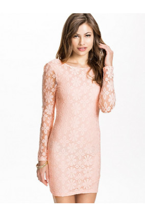 Light pink lace dress