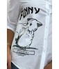 Chemise blanche manches longues avec dessin et inscripstion - 6
