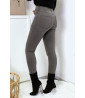 Jeans slim gris avec poches arrière - 5