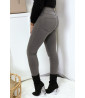 Jeans slim gris avec poches arrière - 6