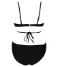 Black 2-piece swimsuit