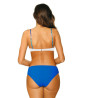 White and blue 2-piece swimsuit