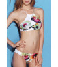 White floral 2-piece swimsuit
