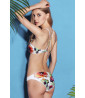 White floral 2-piece swimsuit