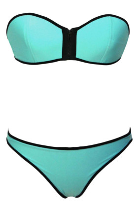 Bikini avec zip 2 coloris