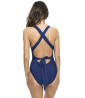 Navy blue one-piece swimsuit
