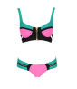 Turquoise colored 2-piece swimsuit