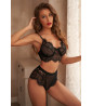 Black lace lingerie set