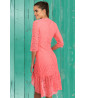 Robe dentelle rose - Prêt-à-porter féminin