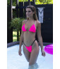 Bikini with crop top Fuchsia