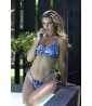 Maillots de bain pour femmes - Bikini Brésilien animal Bleu