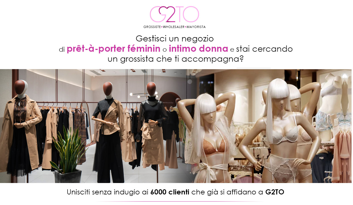 G2TO - grossista di lingerie e moda femminile